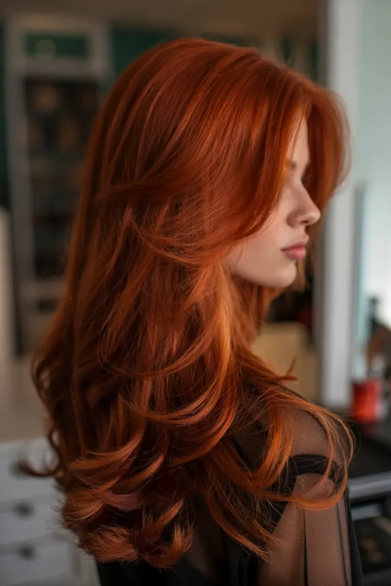 dark ginger hair