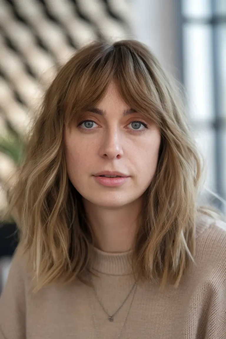 20 curtain bangs medium hair