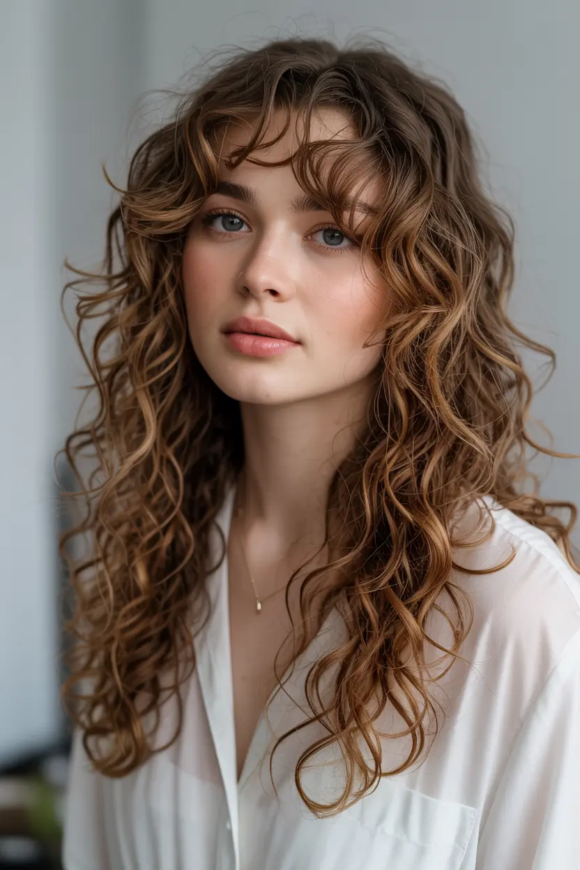 Tapered Curly Sides
