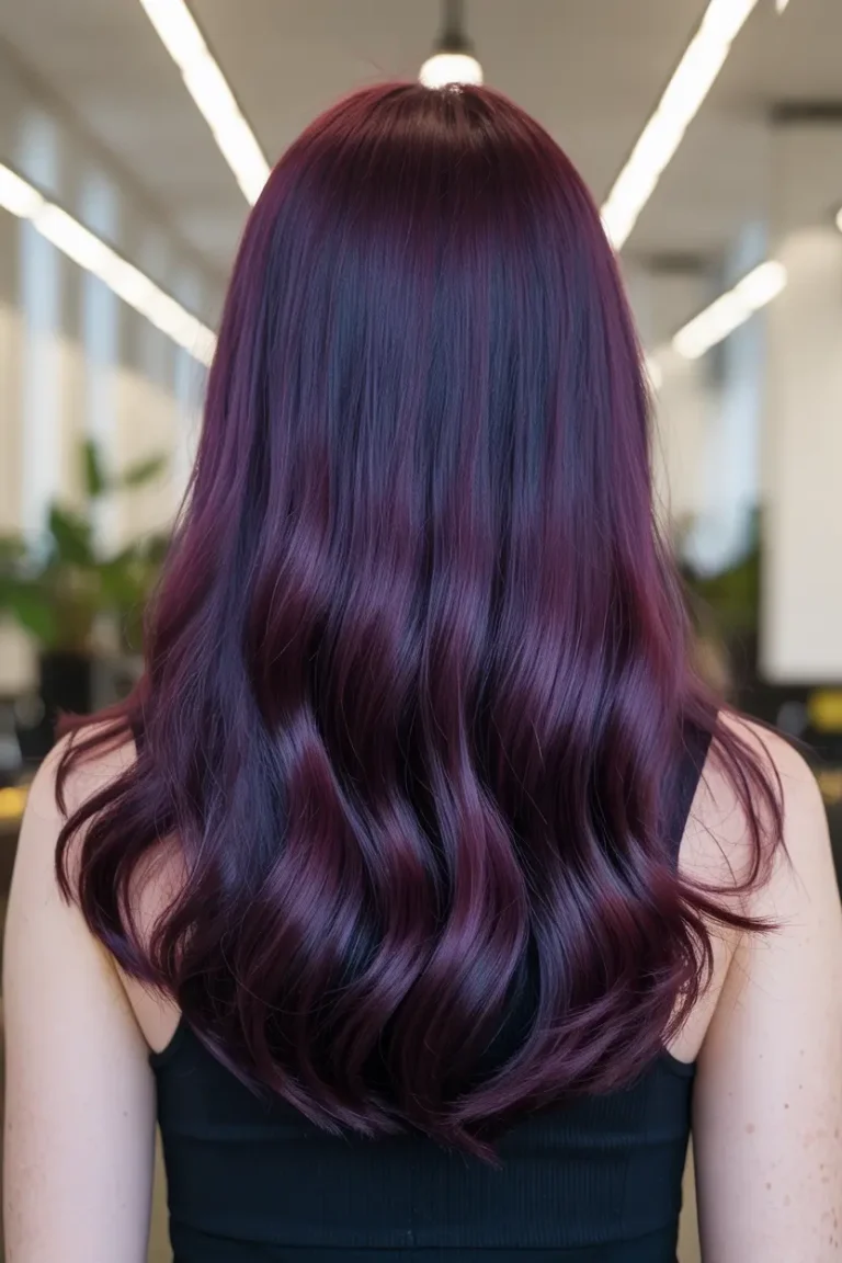dark purple hair