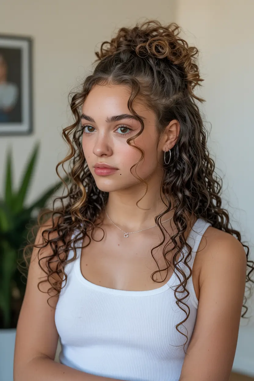 Curly Hairstyles for School